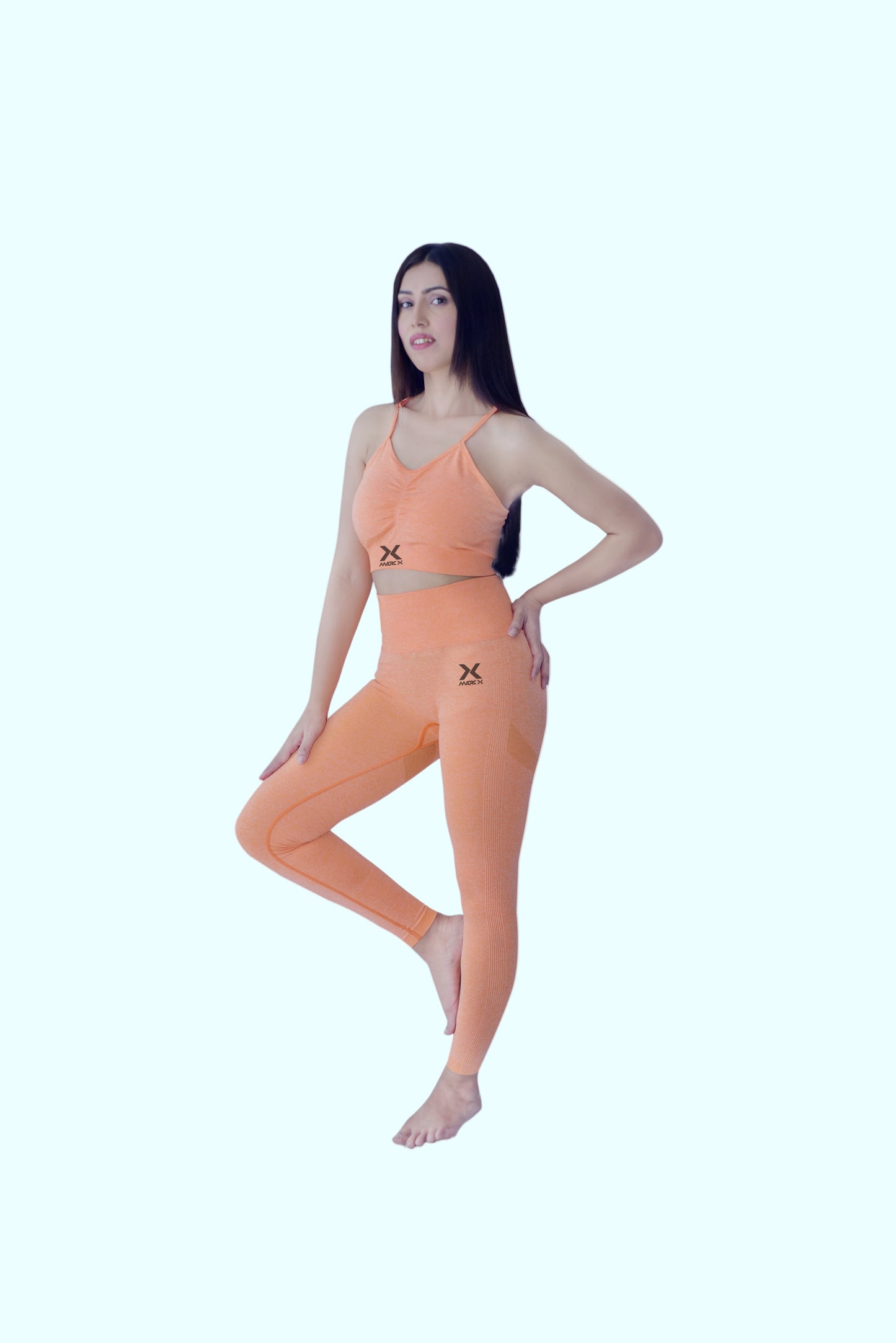 Orange 2pc Seamless