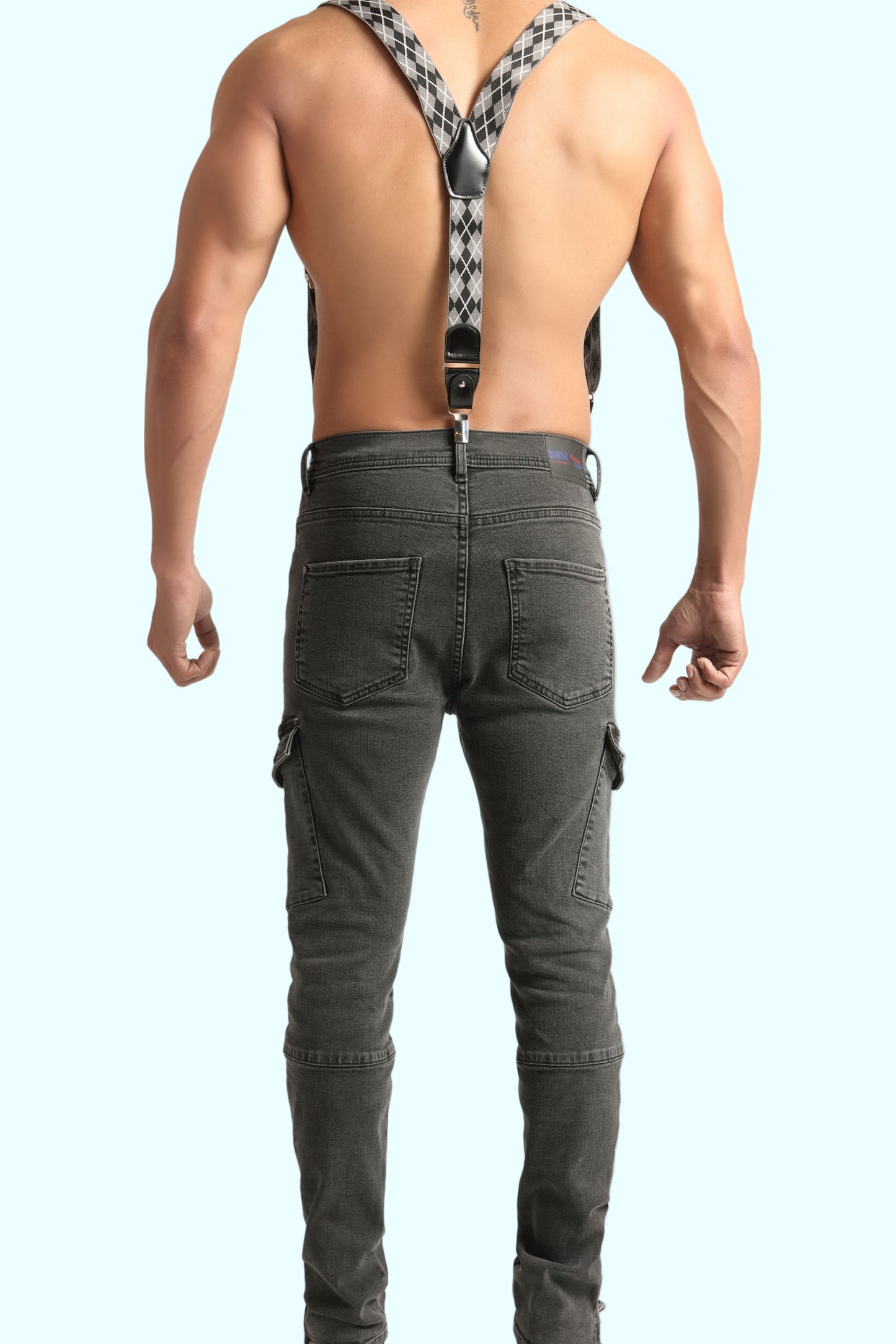 Grey cargo jeans