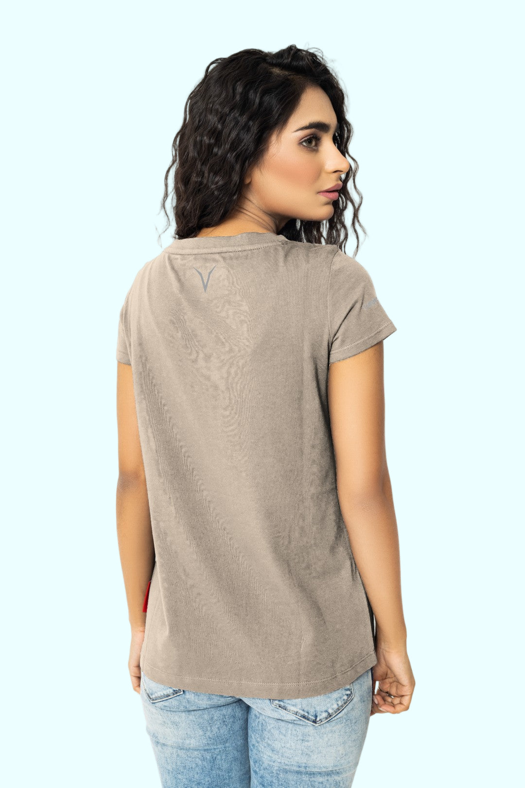 Beige Graphic Tee