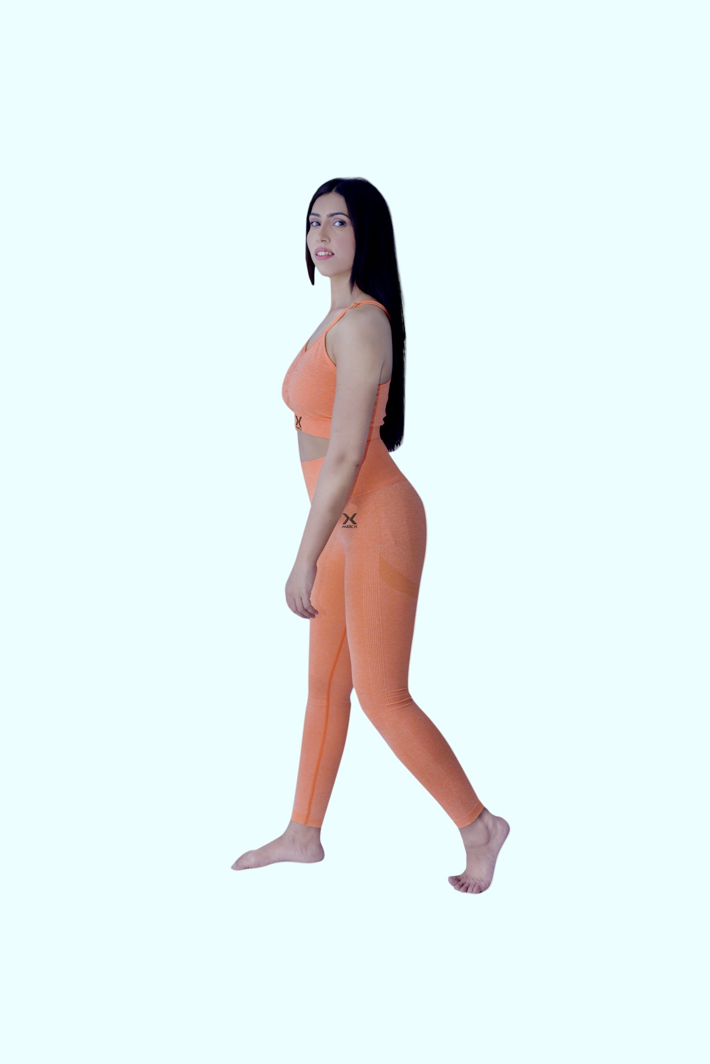 Orange 2pc Seamless