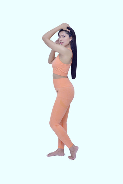 Orange 2pc Seamless