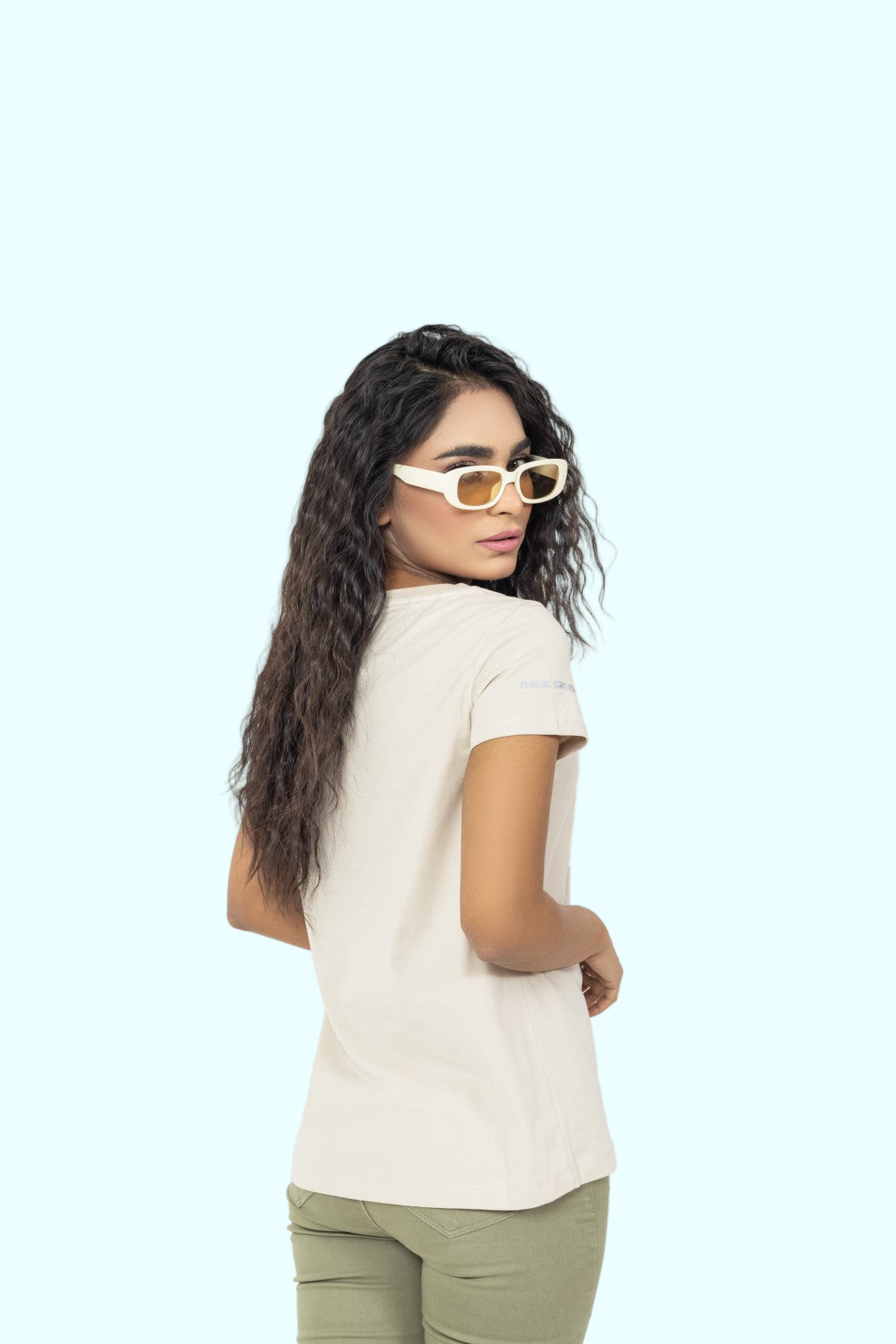 Beige Logo Tee