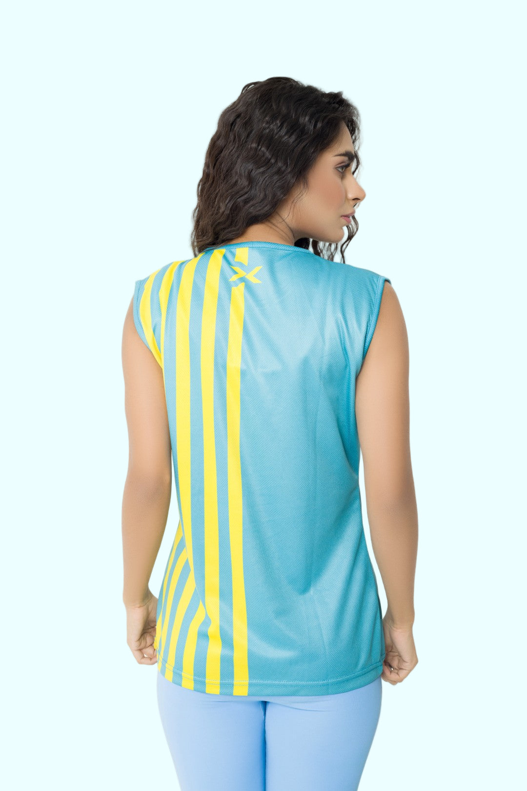 Light Blue Lining Tank Top