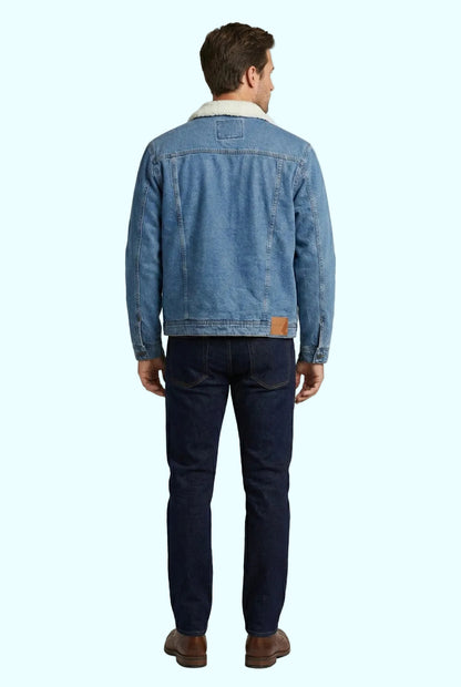 Blue Denim Fur Jackets