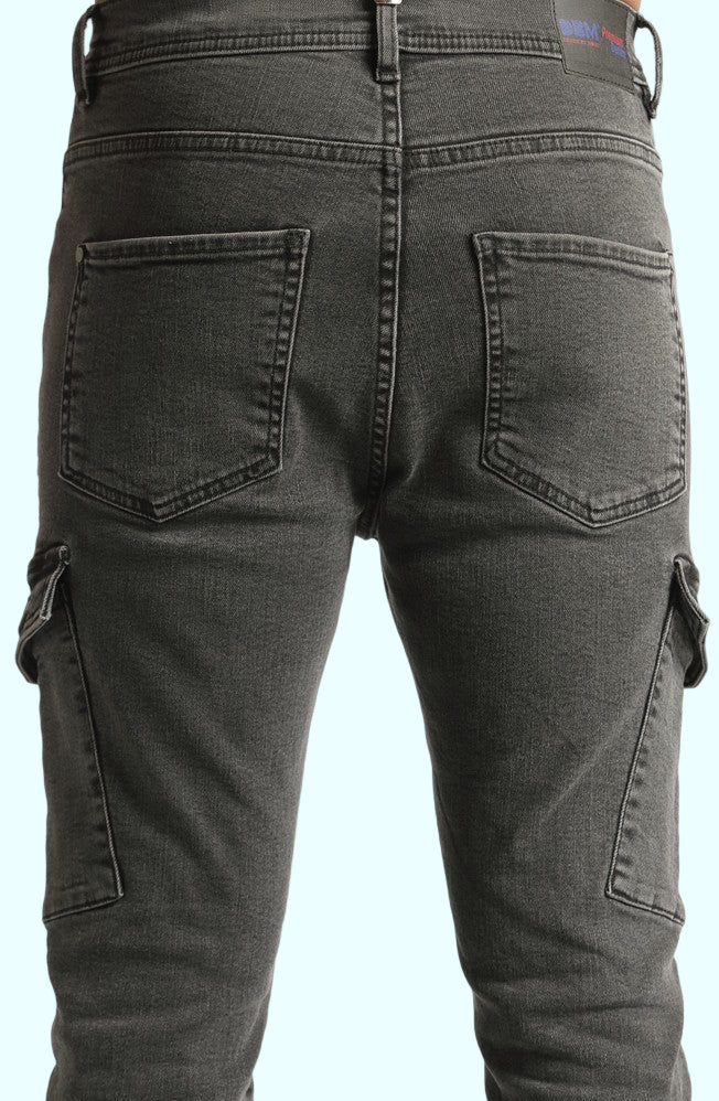 Grey cargo jeans