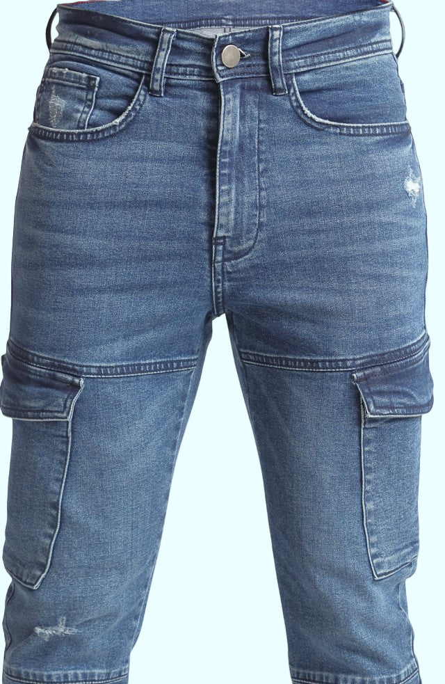 Blue Cargo Jeans