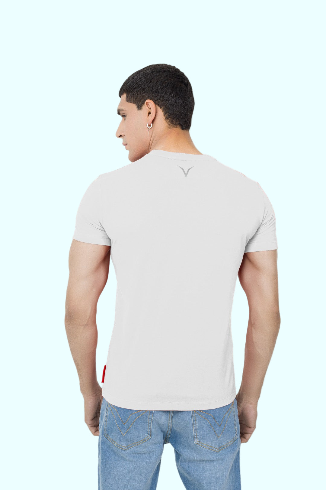 White Logo Tee