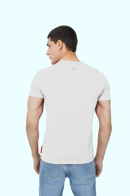 White Logo Tee